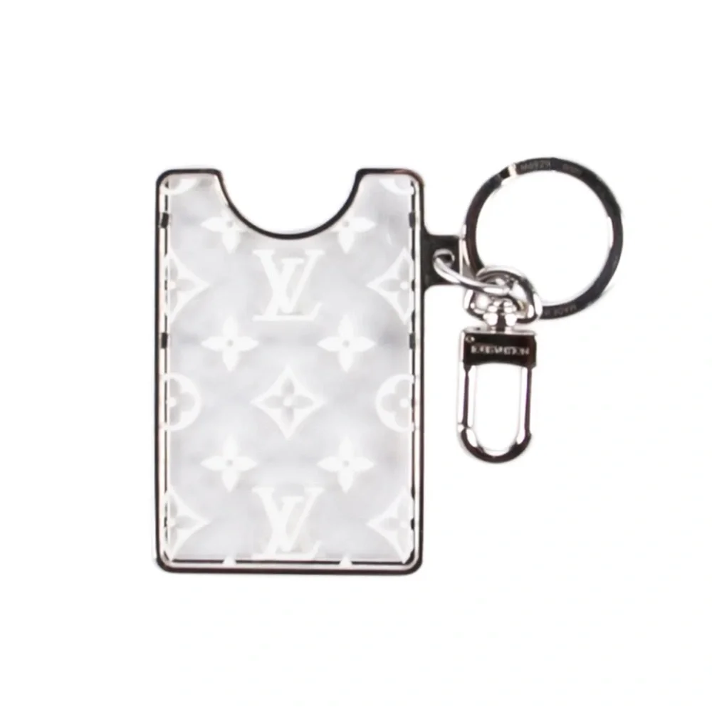 Pre-Owned Louis Vuitton Monogram White Card Holder Keychain